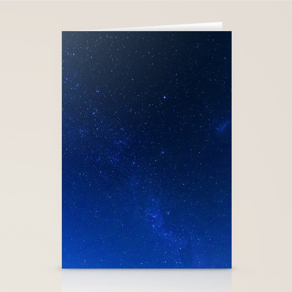 Blue Night Sky (Color) Stationery Card Gallery Image 2