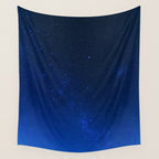 Blue Night Sky (Color) Wall Tapestry Gallery Image 4