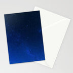 Blue Night Sky (Color) Stationery Card Gallery Image 2