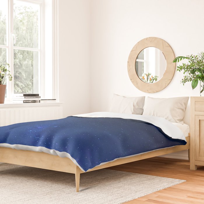 Blue Night Sky (Color) Duvet Cover Gallery Image 2