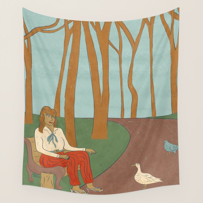 Lunch Break Wall Tapestry Gallery Image 1