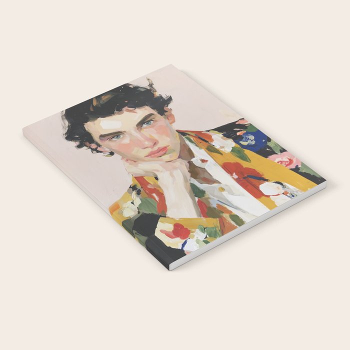 Floral Gaze Portrait Notebook Gallery Image 1