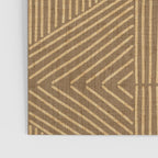 Golden ochre lines - textured abstract geometric Poster Gallery Image 3