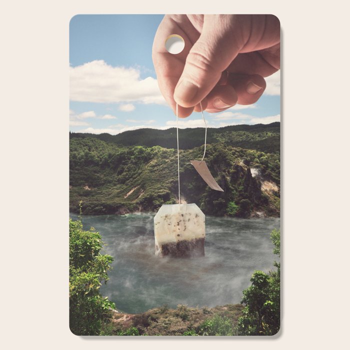 Lake afternoon tea - Teabag Cutting Board Gallery Image 1