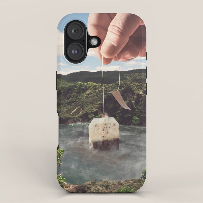 Lake afternoon tea - Teabag iPhone Case Gallery Image 1