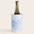 Festive, Winter, Floral Prints, Soft Blue and White Wine Chiller Gallery Image 1