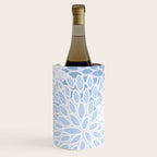 Festive, Winter, Floral Prints, Soft Blue and White Wine Chiller Gallery Image 3