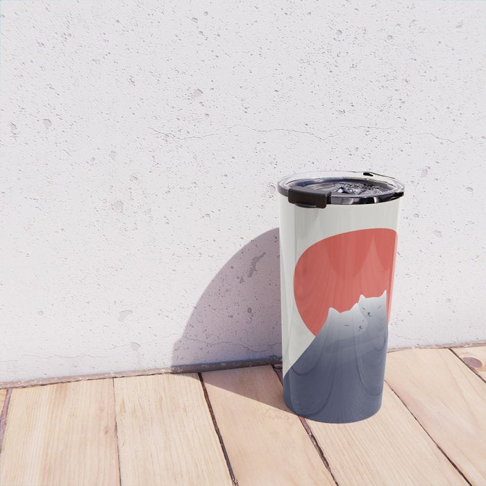 Cat Landscape 98 Travel Mug Gallery Image 4