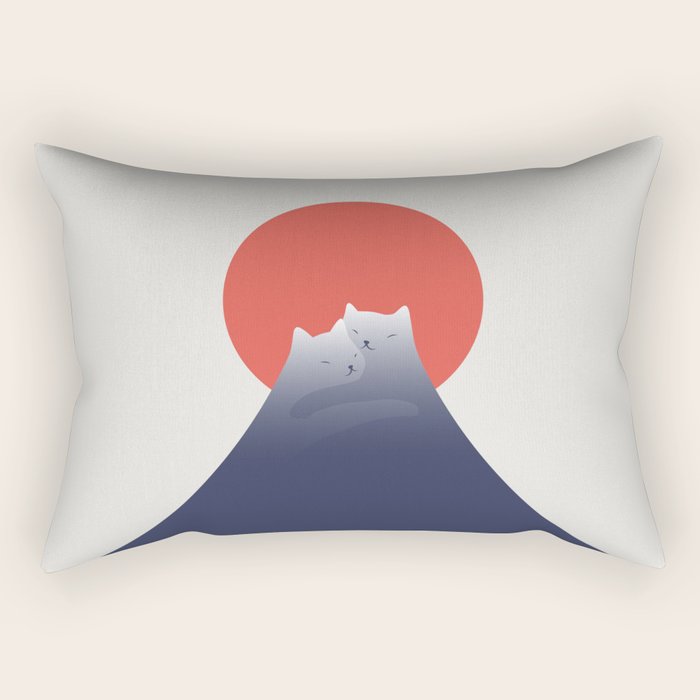 Cat Landscape 98 Rectangular Pillow Gallery Image 2