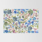 Upside Floral Olive Magenta Rug Gallery Image 2