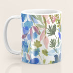 Upside Floral Olive Magenta Coffee Mug Gallery Image 3