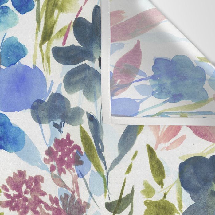 Upside Floral Olive Magenta Wall Tapestry Gallery Image 3