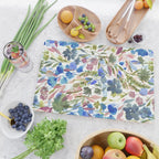 Upside Floral Olive Magenta Cutting Board Gallery Image 2