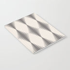 Modern Harlequin Pattern - Gray and Beige Notebook Gallery Image 2