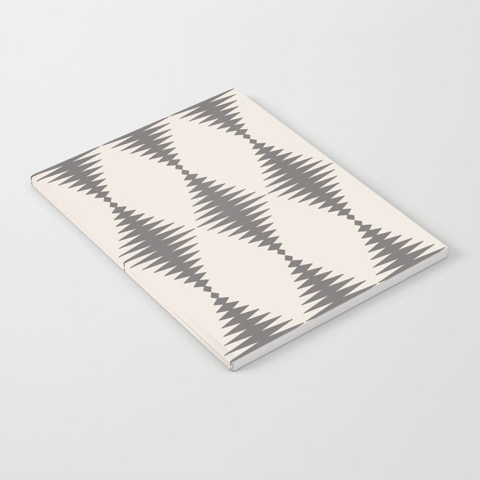 Modern Harlequin Pattern - Gray and Beige Notebook Gallery Image 2