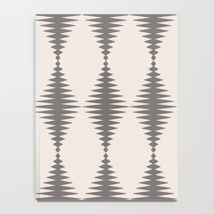 Modern Harlequin Pattern - Gray and Beige Notebook Gallery Image 4