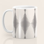 Modern Harlequin Pattern - Gray and Beige Coffee Mug Gallery Image 3