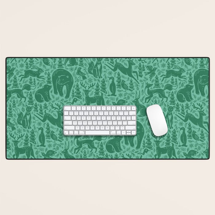 Winter Forest Wonderland Desk Mat Gallery Image 1