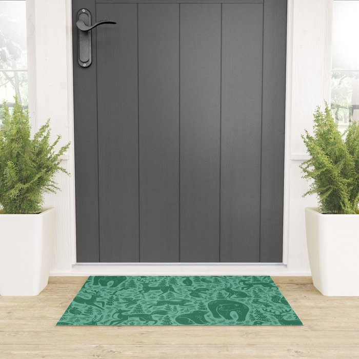 Winter Forest Wonderland Welcome Mat Gallery Image 3