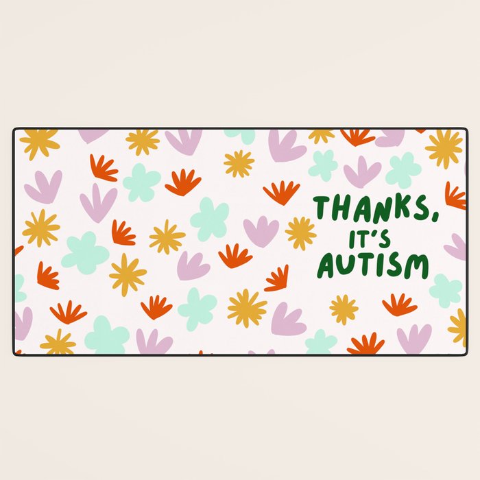 Thanks, It's Autism Desk Mat Gallery Image 3