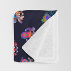 Peacock spider Throw Blanket Gallery Image 3