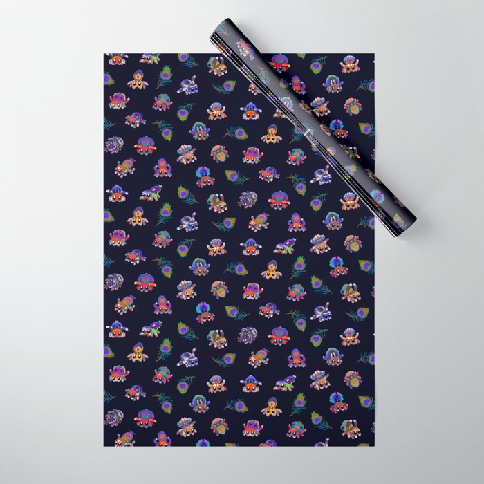 Peacock spider Wrapping Paper Gallery Image 1