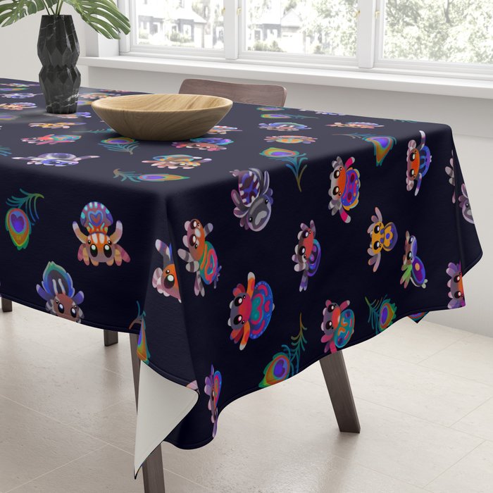 Peacock spider Tablecloth Gallery Image 3