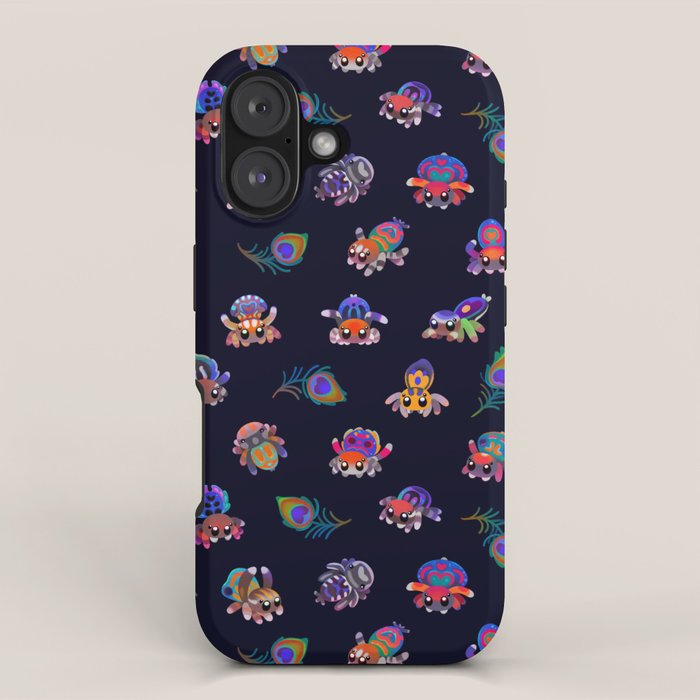 Peacock spider iPhone Case Gallery Image 1