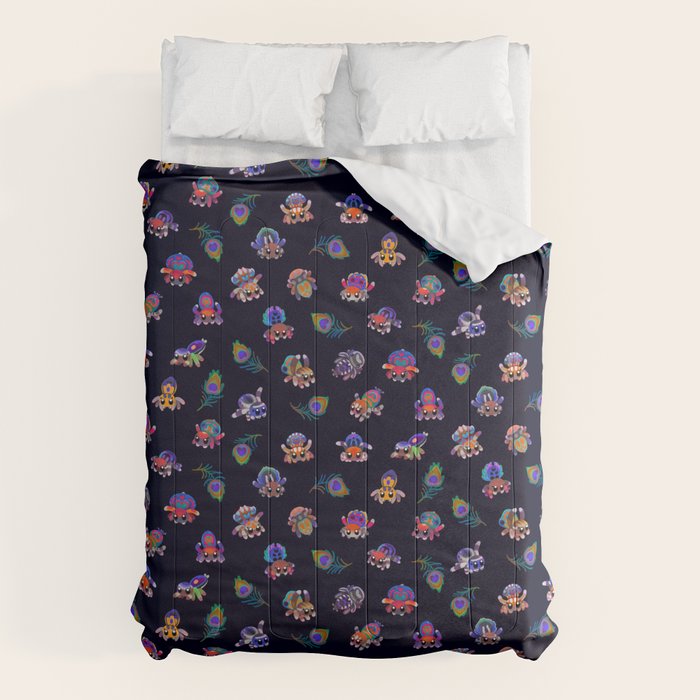 Peacock spider Comforter Gallery Image 6