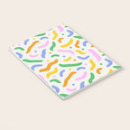 Fun colorful line doodle art pattern Notebook Gallery Image 3