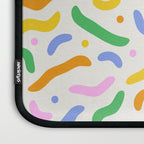 Fun colorful line doodle art pattern Laptop Sleeve Gallery Image 3
