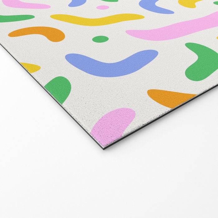 Fun colorful line doodle art pattern Welcome Mat Gallery Image 2