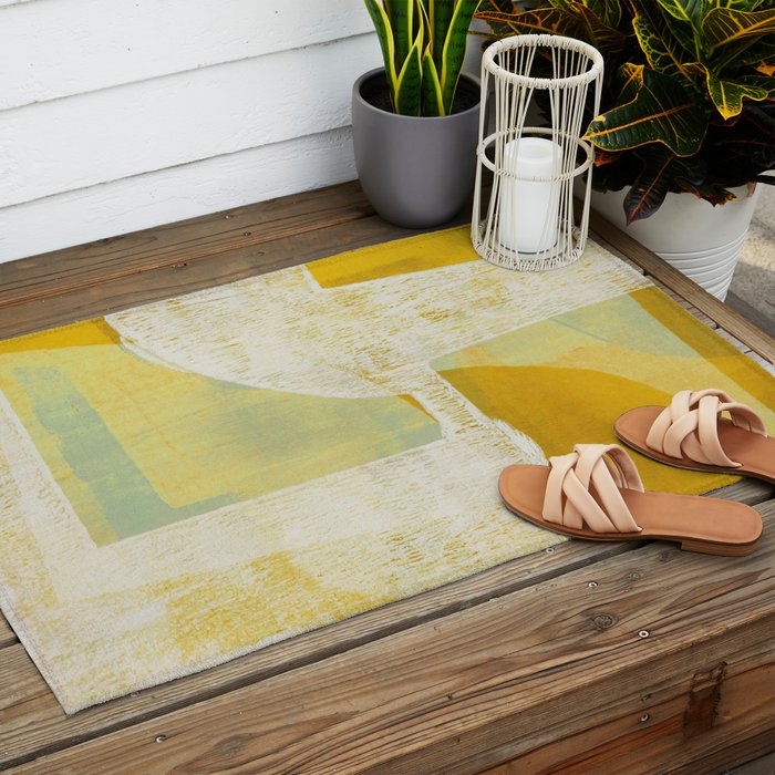 Between The Shapes Outdoor Rug Gallery Image 2