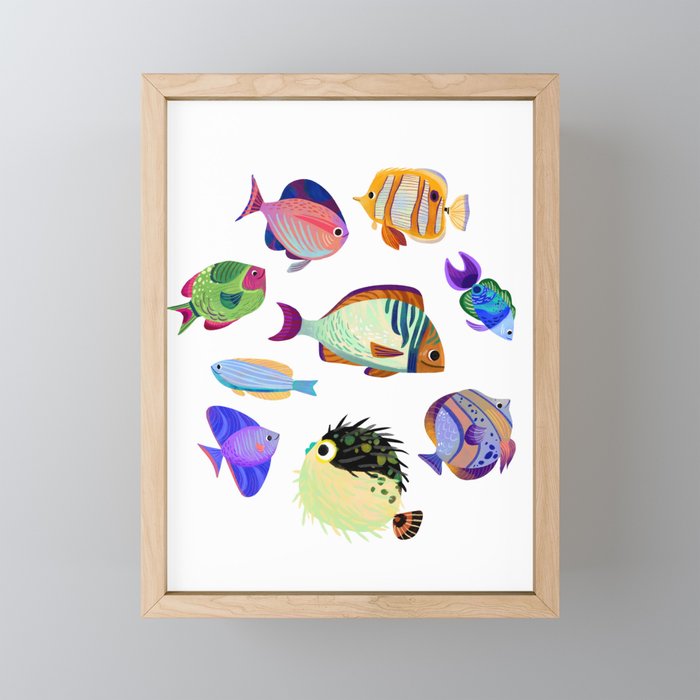 Tropical Fish Mini Art Print Gallery Image 1