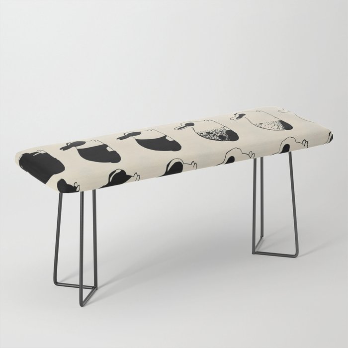 Studies of heredity in rabbits- William E.Castle - 1919 Cute Bunny Pattern Bench Gallery Image 1