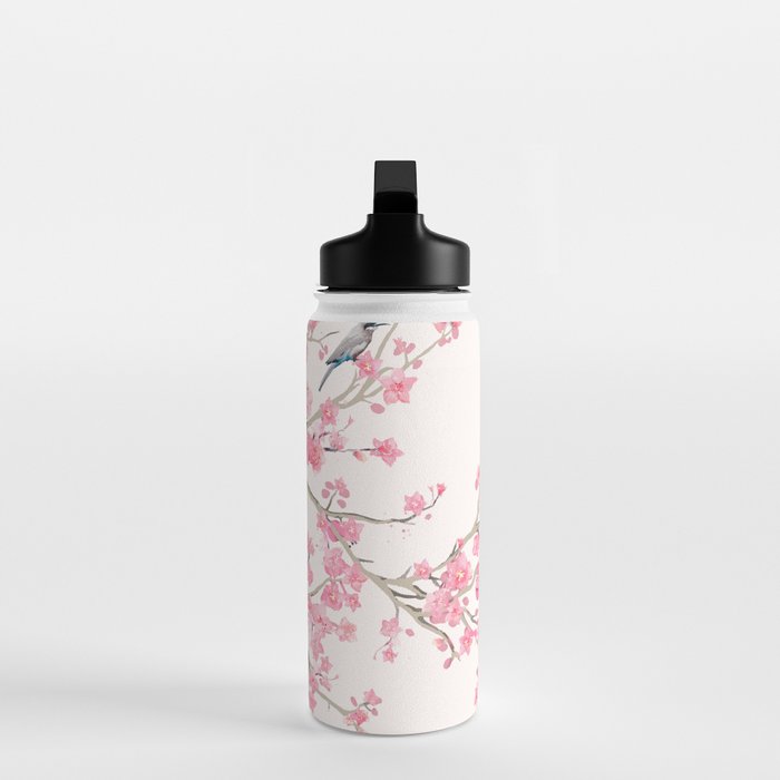 Birds and cherry blossoms Water Bottle Gallery Image 3