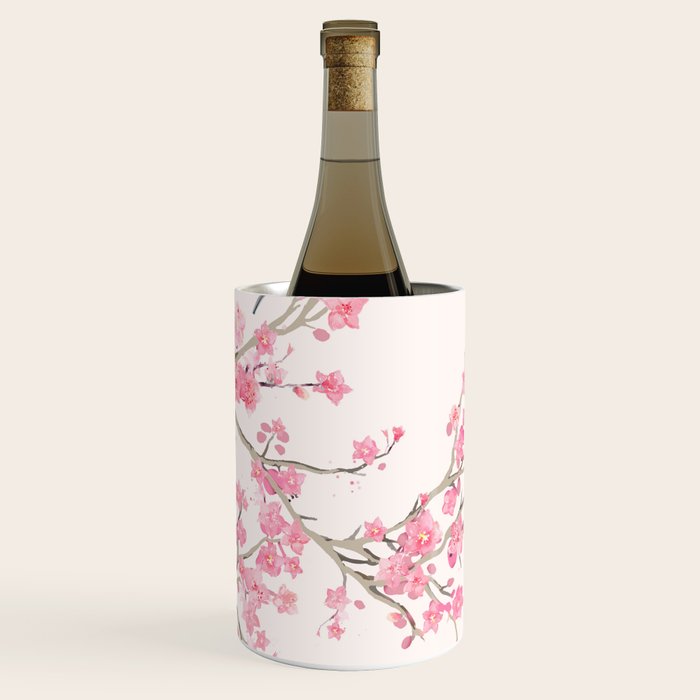 Birds and cherry blossoms Wine Chiller Gallery Image 2