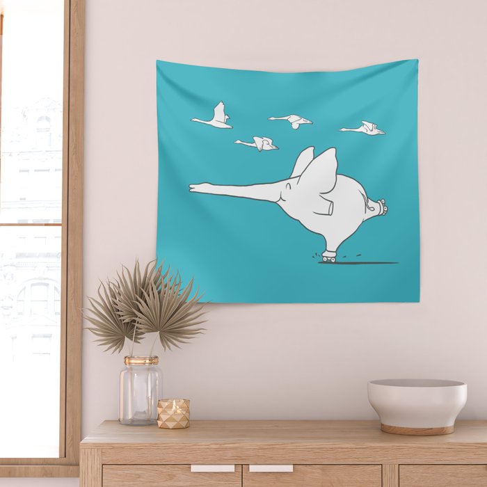I'm like a swan Wall Tapestry Gallery Image 2