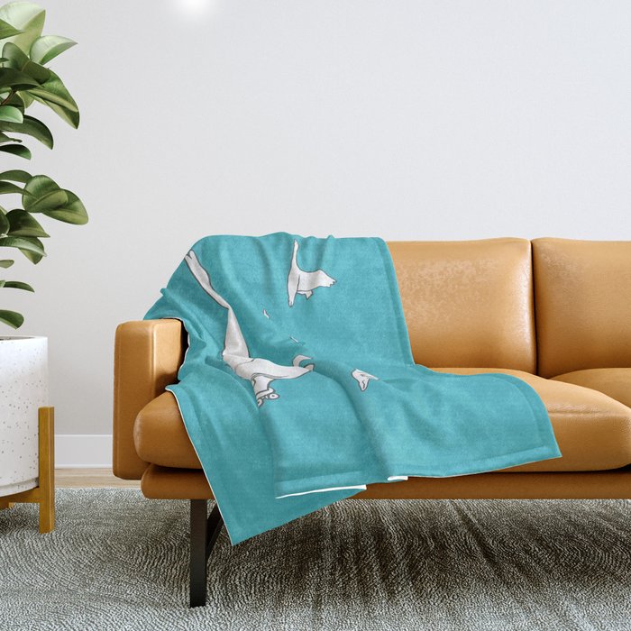 I'm like a swan Throw Blanket Gallery Image 1