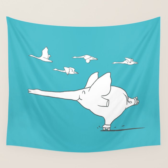 I'm like a swan Wall Tapestry Gallery Image 1