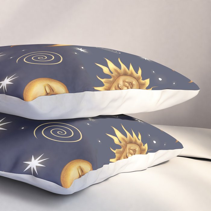 Vintage Celestial Mood Pillow Sham Gallery Image 3