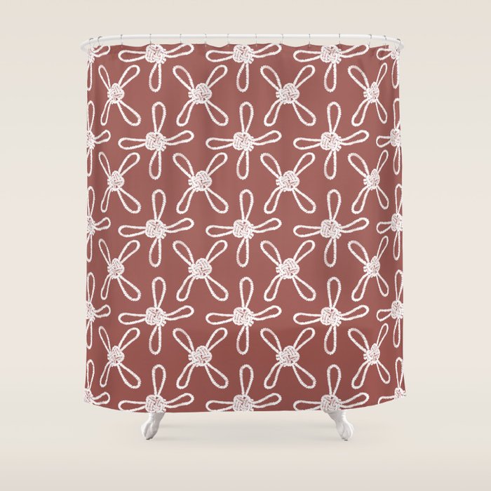 Coastal Knot Style Shower Curtain Gallery Image 1
