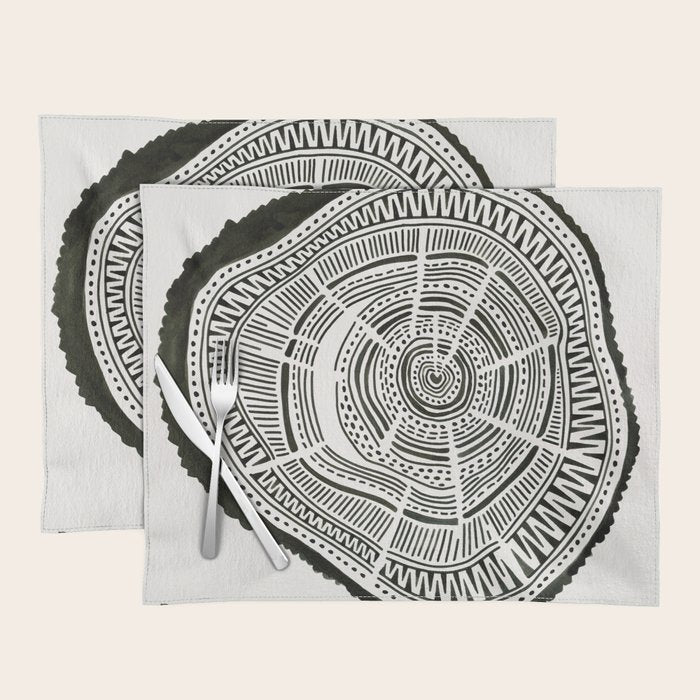 Ponderosa Pine - Black Placemat Gallery Image 1