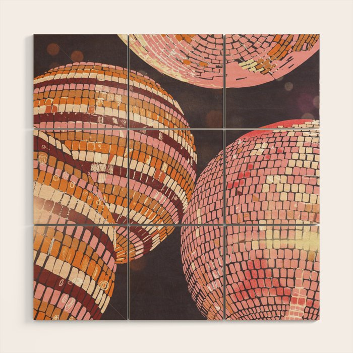 Disco balls Wood Wall Art Gallery Image 1