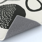 Monochrome Abstract Shapes #1  Rug Gallery Image 4