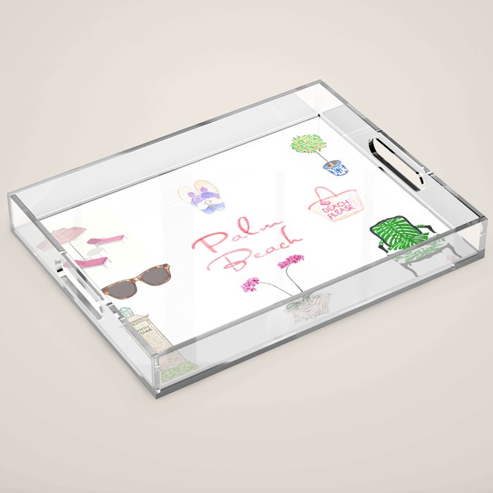 PALM BEACH Acrylic Tray Gallery Image 1