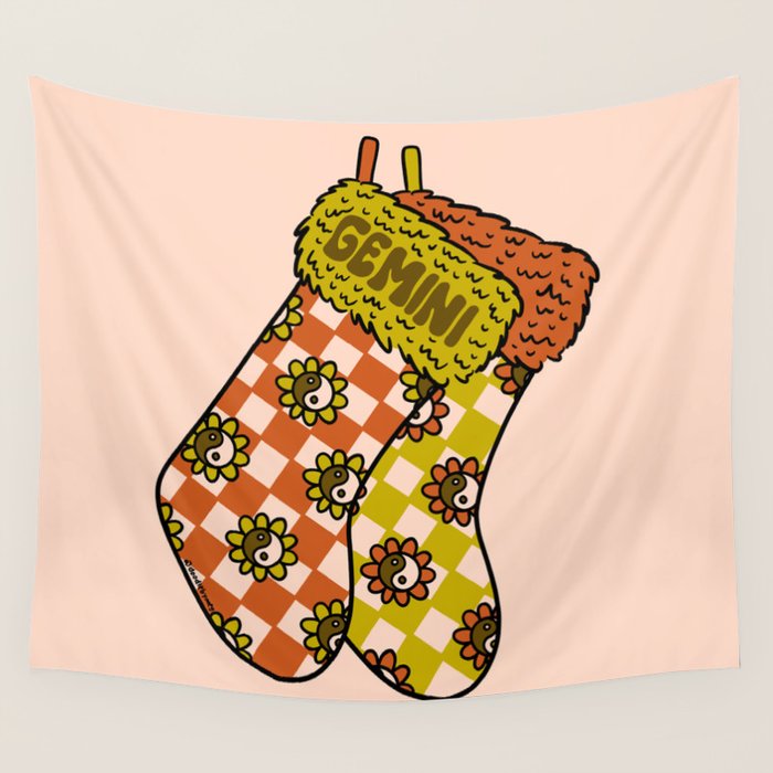 Gemini Stocking Wall Tapestry Gallery Image 4