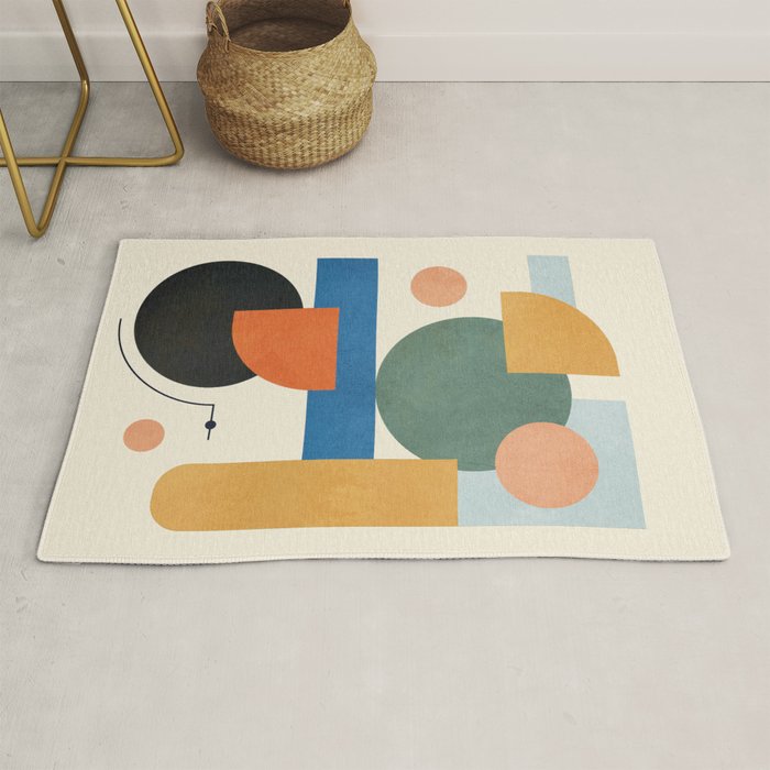 Geometric Color Play 01 Rug Gallery Image 1