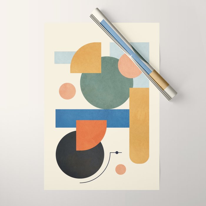 Geometric Color Play 01 Wrapping Paper Gallery Image 1