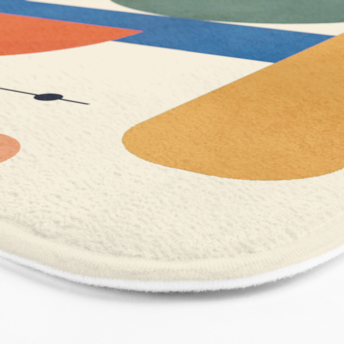 Geometric Color Play 01 Bath Mat Gallery Image 3